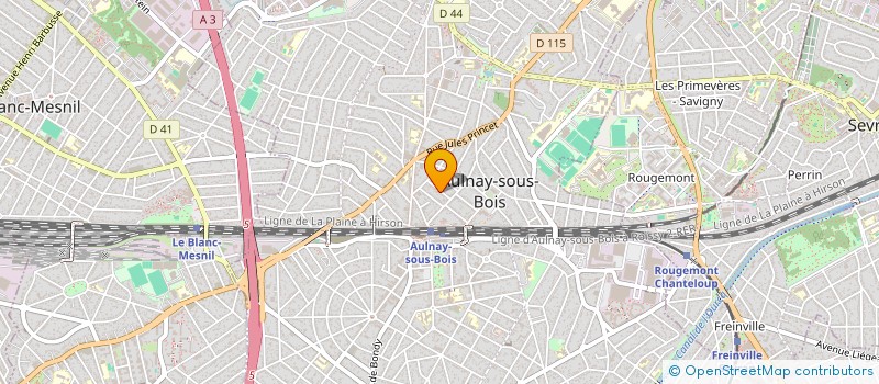 localisation de l'entreprise MONSIEUR BENJAMIN DENIZET à AULNAY SOUS BOIS