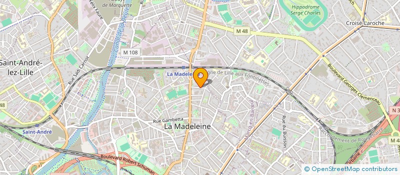 localisation de l'entreprise MONSIEUR BENJAMIN DEPRET à LA MADELEINE