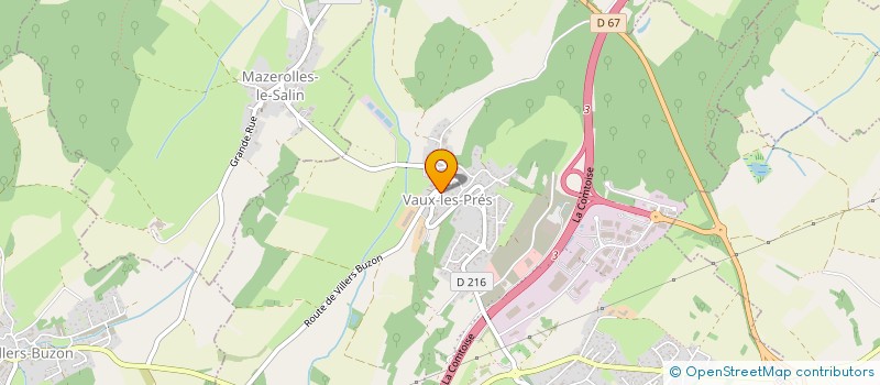 localisation de l'entreprise MONSIEUR BENJAMIN DESOCHE à CHEMAUDIN ET VAUX