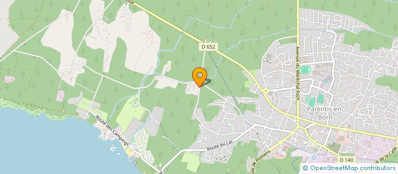 localisation de l'entreprise MONSIEUR BENJAMIN DESORMEAUX  PARENTIS-EN-BORN