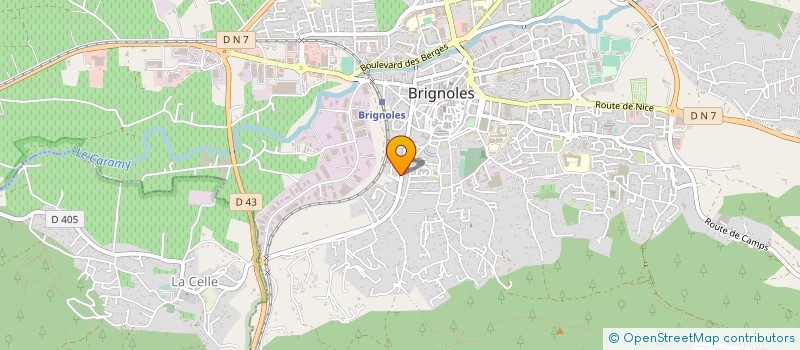 localisation de l'entreprise MONSIEUR BENJAMIN DESSIGNY à BRIGNOLES