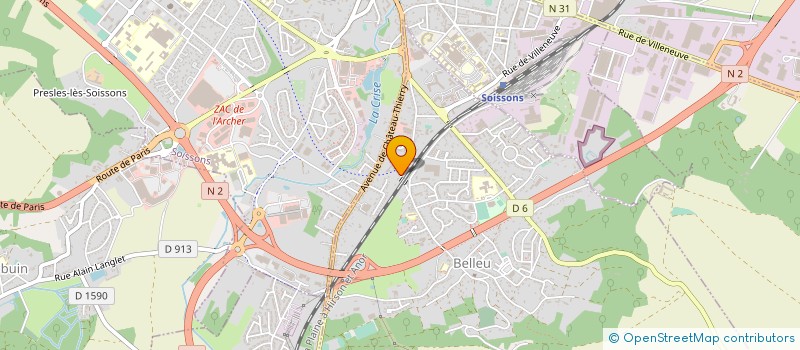 localisation de l'entreprise MONSIEUR BENJAMIN DEVILLERS  BELLEU