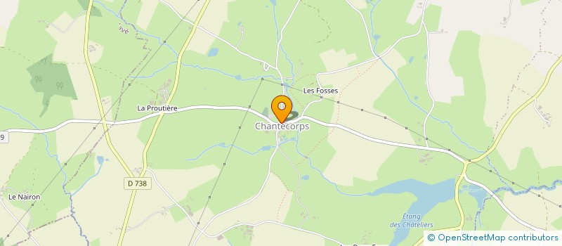 localisation de l'entreprise MONSIEUR BENJAMIN DILLERIN  LES CHATELIERS