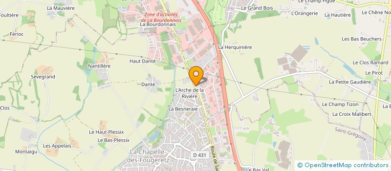 localisation de l'entreprise MONSIEUR BENJAMIN DOMINE  MELESSE