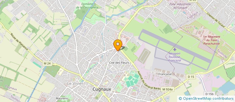 localisation de l'entreprise MONSIEUR BENJAMIN DORLEAC  CUGNAUX