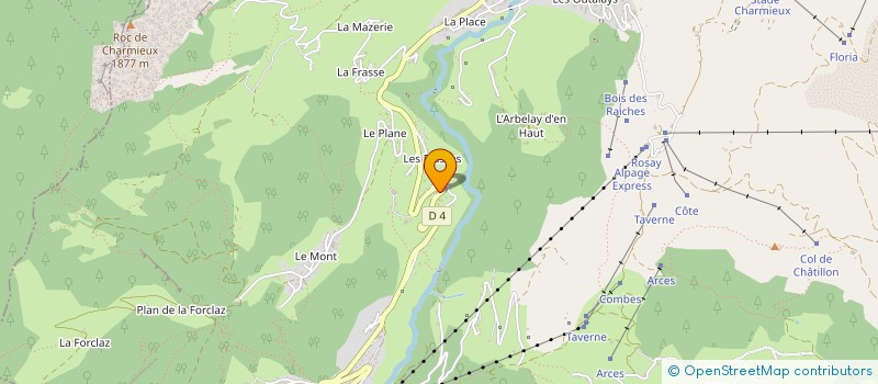 localisation de l'entreprise MONSIEUR BENJAMIN DOUAY  LE GRAND BORNAND