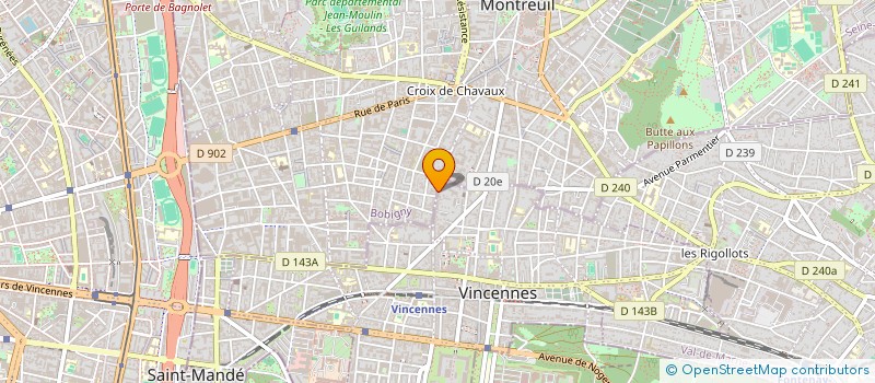 localisation de l'entreprise MONSIEUR BENJAMIN DOUSSE à MONTREUIL