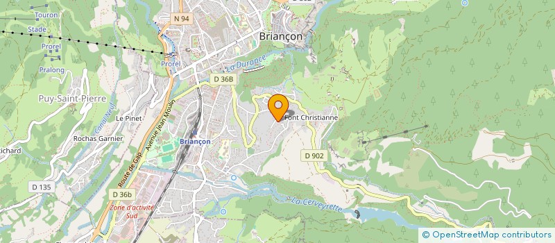 localisation de l'entreprise MONSIEUR BENJAMIN DOUTRELIGNE  BRIANCON