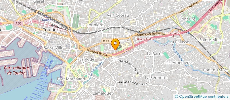 localisation de l'entreprise MONSIEUR BENJAMIN DREYER  TOULON