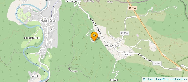 localisation de l'entreprise MONSIEUR BENJAMIN DUBOIS  COURRY