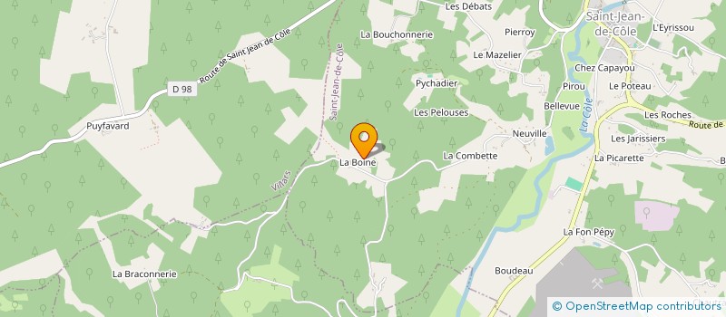 localisation de l'entreprise MONSIEUR BENJAMIN DUBOST  THIVIERS