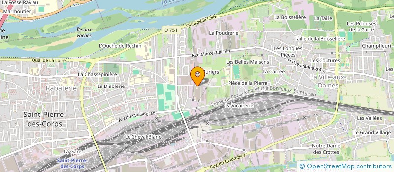 localisation de l'entreprise MONSIEUR BENJAMIN DUBUIS  SAINT-PIERRE-DES-CORPS