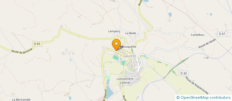 localisation de l'entreprise MONSIEUR BENJAMIN DUCHENE  LAUTREC