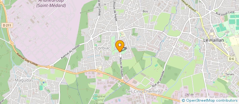 localisation de l'entreprise MONSIEUR BENJAMIN DUFFOUR  SAINT-MEDARD-EN-JALLES