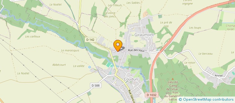 localisation de l'entreprise MONSIEUR BENJAMIN DUFLOT  GIRAUMONT