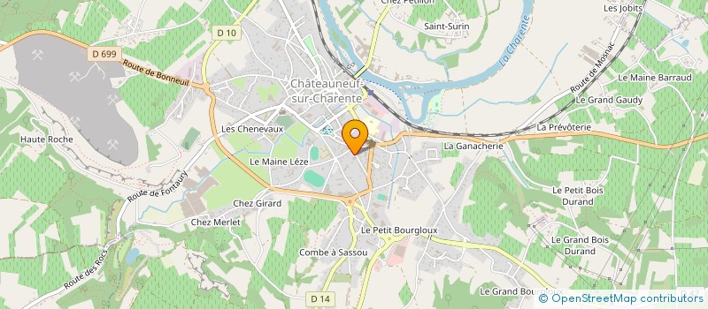 localisation de l'entreprise MONSIEUR BENJAMIN DUFOURG à CHATEAUNEUF-SUR-CHARENTE