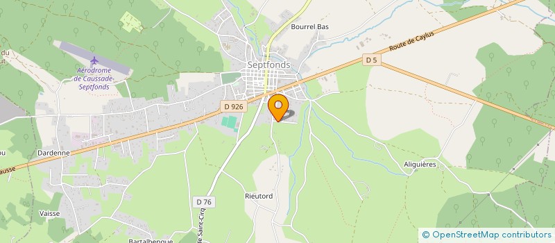 localisation de l'entreprise MONSIEUR BENJAMIN DUMAS  SEPTFONDS