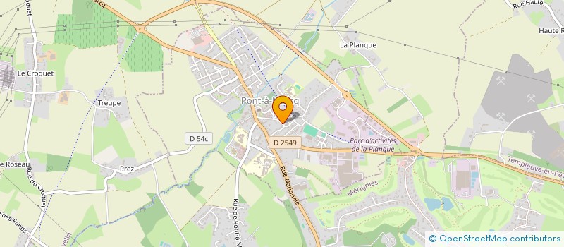 localisation de l'entreprise MONSIEUR BENJAMIN DUMORTIER  PONT-A-MARCQ