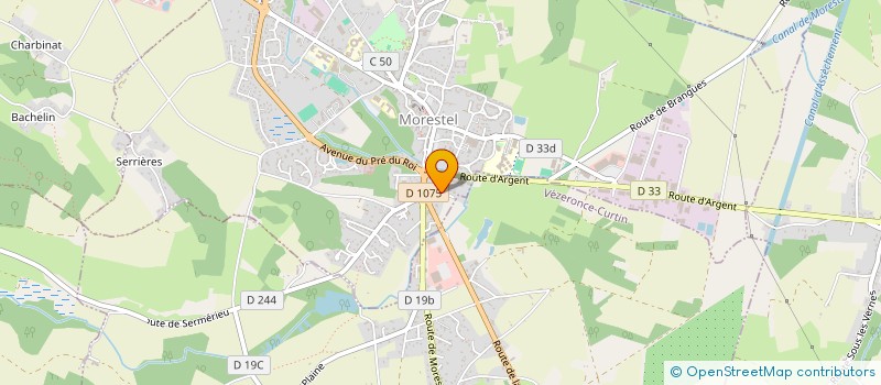 localisation de l'entreprise MONSIEUR BENJAMIN DUMOULIN  MORESTEL