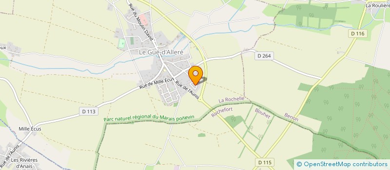 localisation de l'entreprise MONSIEUR BENJAMIN DUPEUX  LE GUE-D'ALLERE