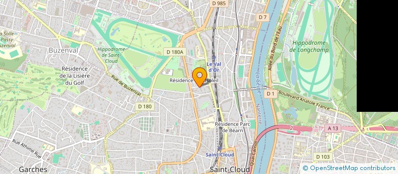 localisation de l'entreprise MONSIEUR BENJAMIN DUPONT à SAINT-CLOUD