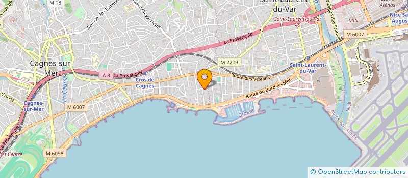 localisation de l'entreprise MONSIEUR BENJAMIN DUPONT  CAGNES-SUR-MER