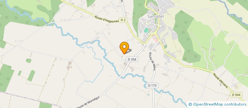 localisation de l'entreprise MONSIEUR BENJAMIN DUPOUY  SAMADET