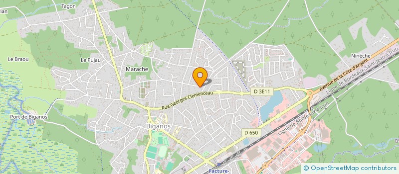 localisation de l'entreprise MONSIEUR BENJAMIN DUPRE  BIGANOS