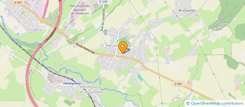 localisation de l'entreprise MONSIEUR BENJAMIN DUQUESNOY  HESDIN-L'ABBE