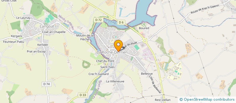 localisation de l'entreprise MONSIEUR BENJAMIN DURBECQ  LA ROCHE-JAUDY