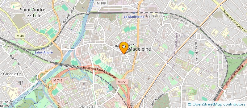 localisation de l'entreprise MONSIEUR BENJAMIN DURET à LA MADELEINE