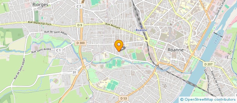 localisation de l'entreprise MONSIEUR BENJAMIN DURILLON  ROANNE