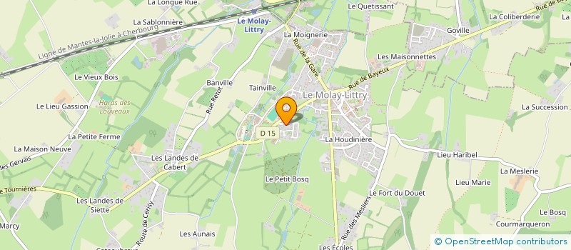 localisation de l'entreprise MONSIEUR BENJAMIN DUSSOUS  LE MOLAY-LITTRY