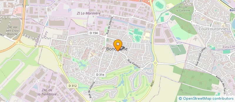 localisation de l'entreprise MONSIEUR BENJAMIN DUTHOIT  BONDOUFLE