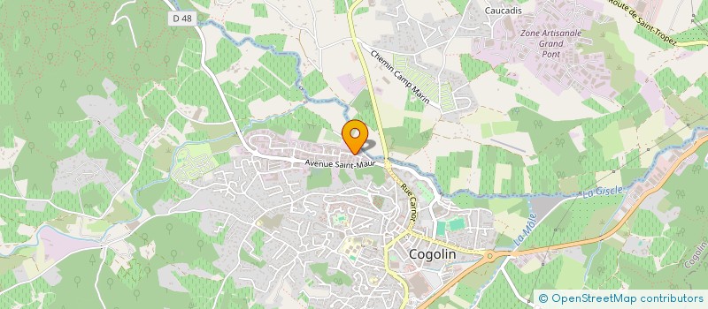 localisation de l'entreprise MONSIEUR BENJAMIN DUVAL à COGOLIN