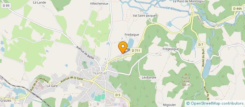 localisation de l'entreprise MONSIEUR BENJAMIN DUVERGE  NANTIAT