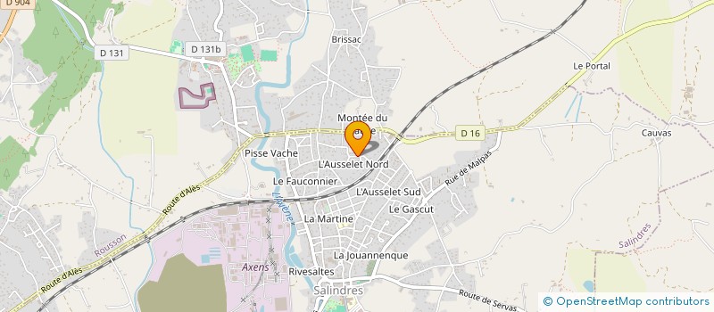 localisation de l'entreprise MONSIEUR BENJAMIN DUVOUX  SALINDRES