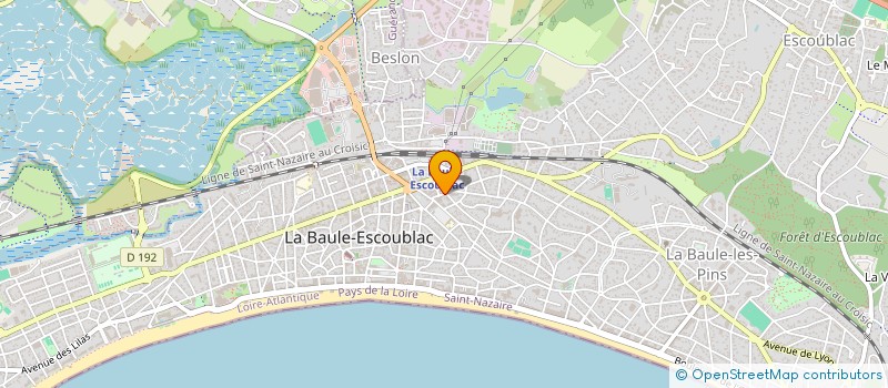 localisation de l'entreprise MONSIEUR BENJAMIN ELMAN à LA BAULE-ESCOUBLAC