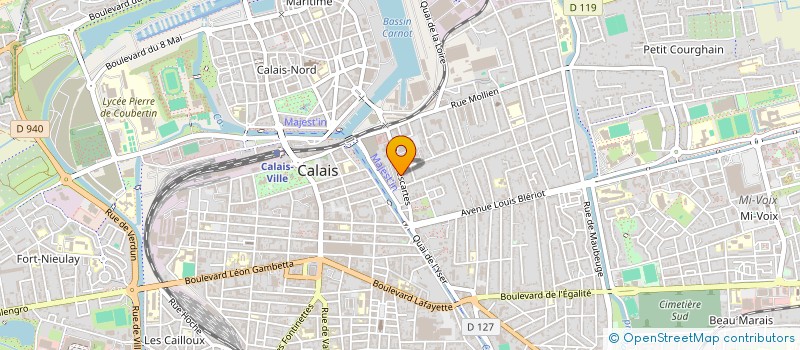 localisation de l'entreprise MONSIEUR BENJAMIN ELOY  CALAIS