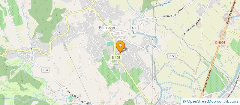 localisation de l'entreprise MONSIEUR BENJAMIN EMERY  PIERREVERT