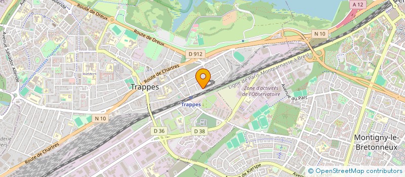 localisation de l'entreprise MONSIEUR BENJAMIN ETIENNE  TRAPPES