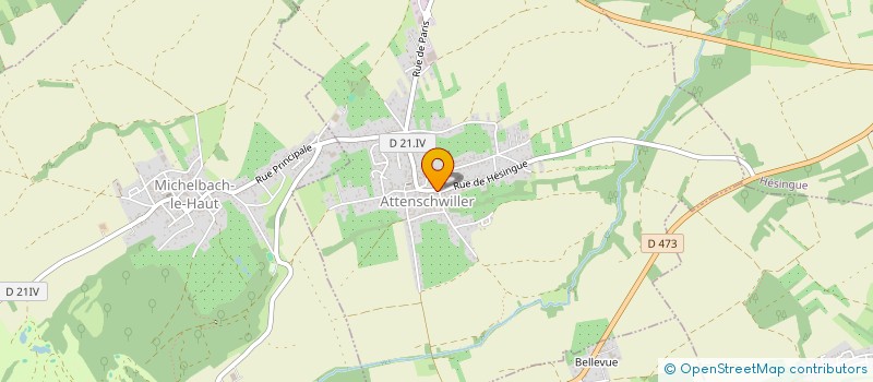 localisation de l'entreprise MONSIEUR BENJAMIN ETIQUE  ATTENSCHWILLER