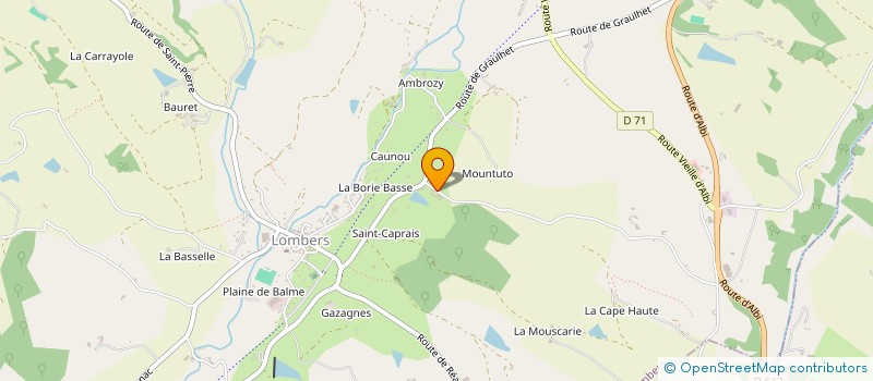 localisation de l'entreprise MONSIEUR BENJAMIN FABRIES à LOMBERS