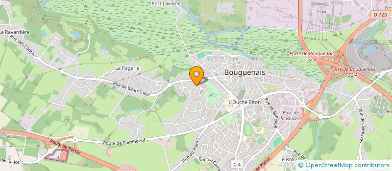 localisation de l'entreprise MONSIEUR BENJAMIN FAIVRE  BOUGUENAIS