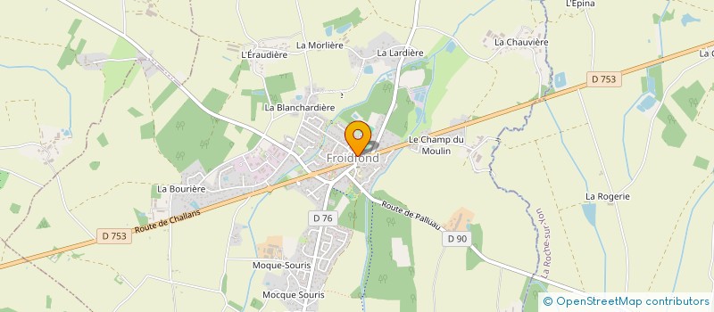 localisation de l'entreprise MONSIEUR BENJAMIN FAIVRE  FROIDFOND