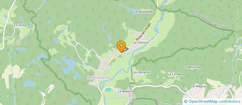 localisation de l'entreprise MONSIEUR BENJAMIN FAIVRE  BELONCHAMP