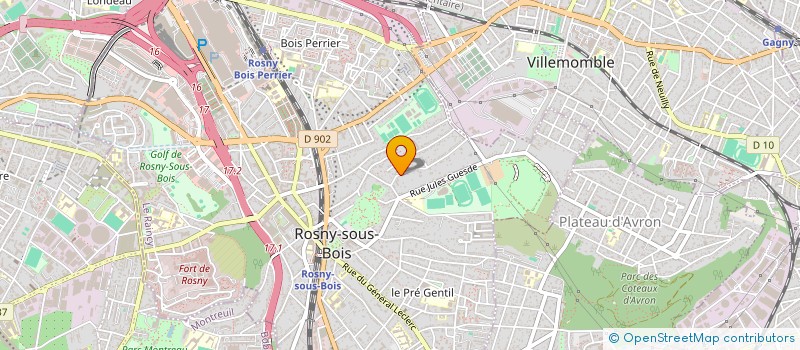 localisation de l'entreprise MONSIEUR BENJAMIN FALCK à ROSNY-SOUS-BOIS