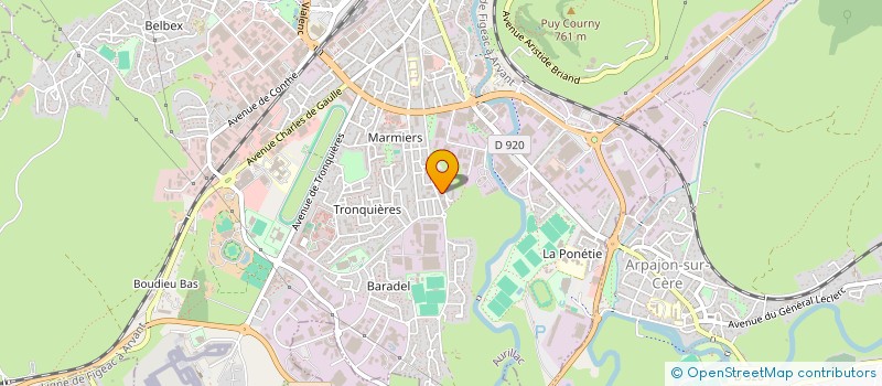 localisation de l'entreprise MONSIEUR BENJAMIN FAUCHER à AURILLAC