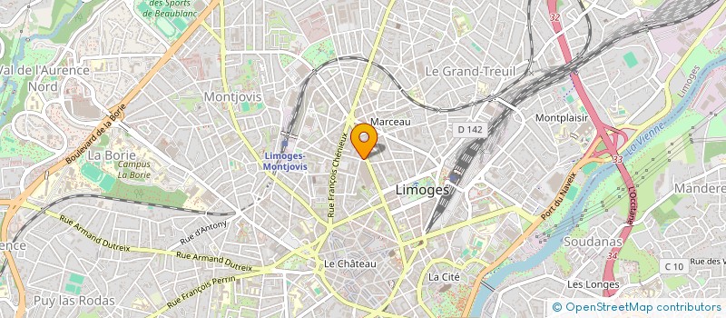 localisation de l'entreprise MONSIEUR BENJAMIN FAUCHER à LIMOGES
