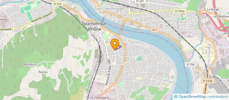 localisation de l'entreprise MONSIEUR BENJAMIN FAURE à TOURNON-SUR-RHONE